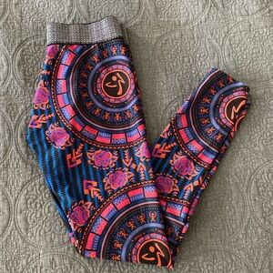 Zumba Mix It Up Dance Tribe Leggings Marvelous Medium
